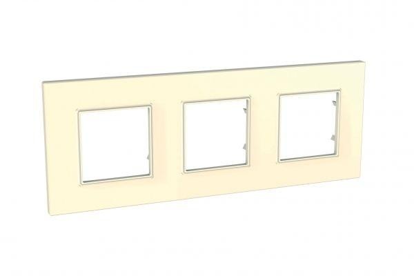  Рамка 3-м Unica quadro беж. SchE MGU2.706.25 