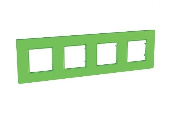  Рамка 4-м Unica quadro киви SchE MGU4.708.28 