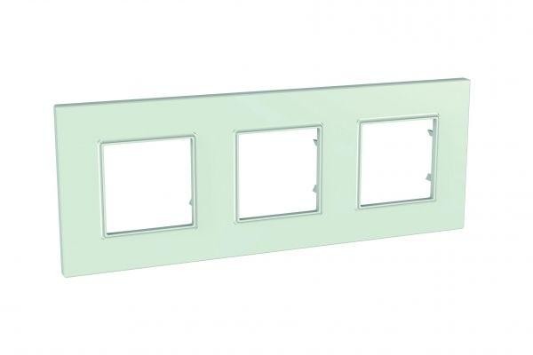  Рамка 3-м Unica quadro стекло мат. SchE MGU2.706.17 