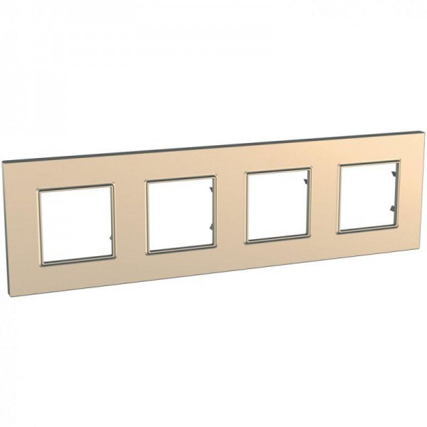  Рамка 4-м Unica quadro медь SchE MGU6.708.56 