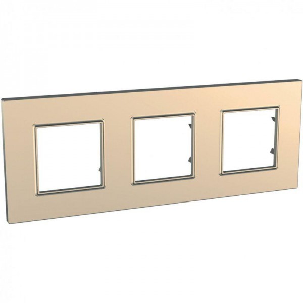  Рамка 3-м Unica quadro медь SchE MGU6.706.56 