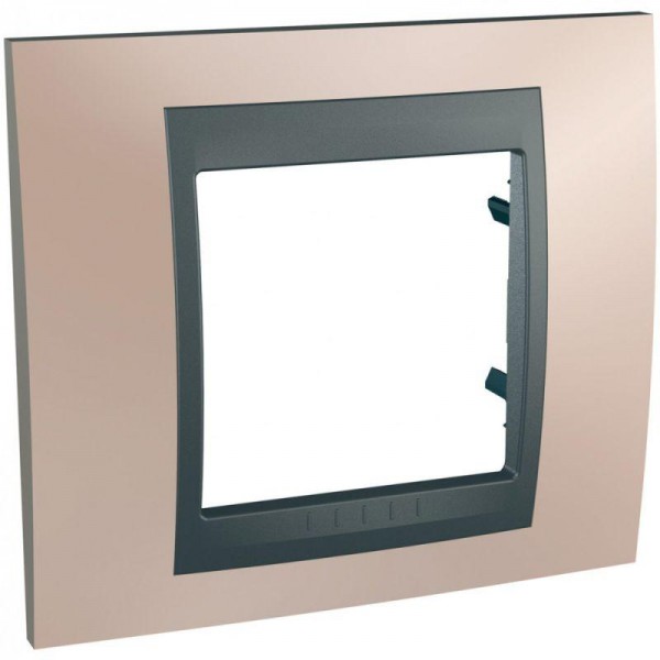  Рамка 1-м Unica Top оникс/графит SchE MGU66.002.296 