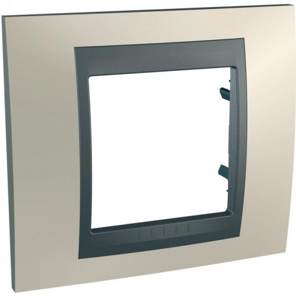  Рамка 1-м Unica Top опал/графит SchE MGU66.002.295 