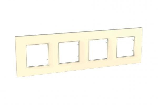 Рамка 4-м Unica quadro беж. SchE MGU2.708.25 