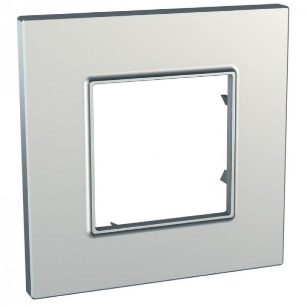  Рамка 1-м Unica quadro серебро SchE MGU6.702.55 