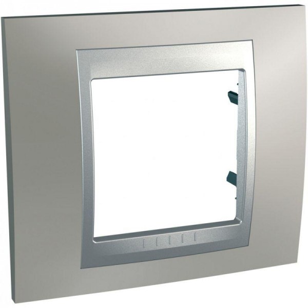  Рамка 1-м Unica Top никель/алюм. SchE MGU66.002.039 