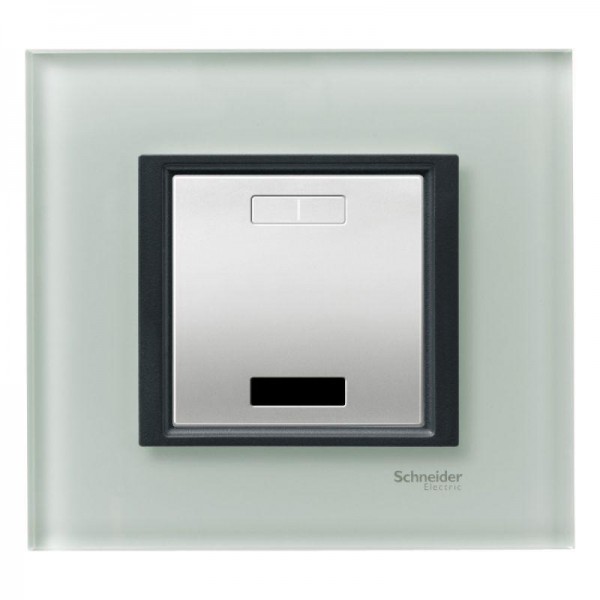  Рамка 1-м Unica Top горизонт. стекло мат. SchE MGU68.002.7C3 