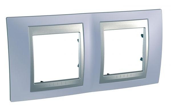  Рамка 2-м Unica Top берилл/алюм. SchE MGU66.004.098 