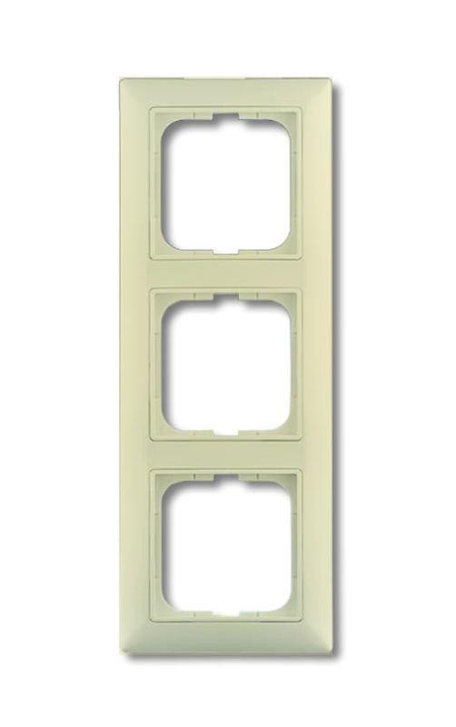  Рамка 3-м Basic с декор. накл. сл. кость ABB 2CKA001725A1486 