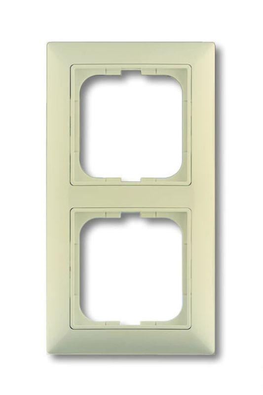  Рамка 2-м Basic с декор. накл. сл. кость ABB 2CKA001725A1485 