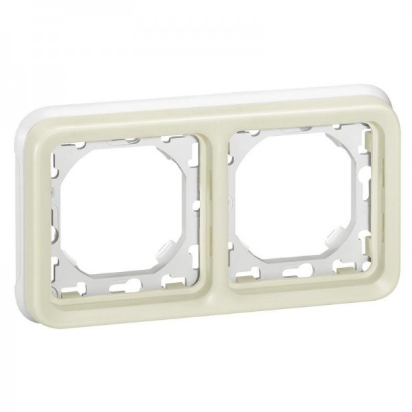  Рамка 2-м Plexo с суппортом IP55 бел. Leg 069694 