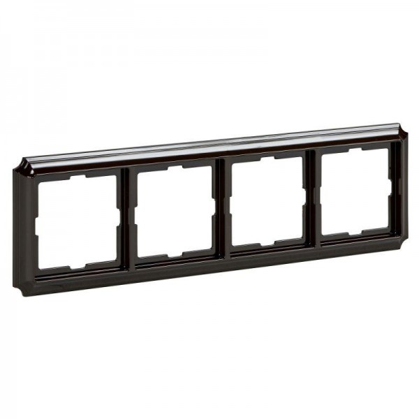 Рамка 4-м Merten Antique пластик корич. SchE MTN4040-4715 