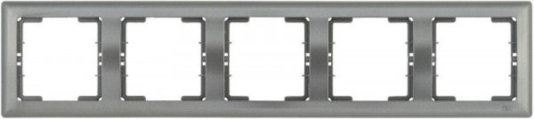  Рамка 5-м BOLERO РГ-5-БА горизонт. антрацит ИЭК EMB50-K95 