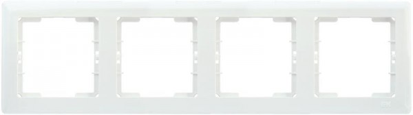  Рамка 4-м BOLERO РГ-4-ББ горизонт. бел. ИЭК EMB40-K01 