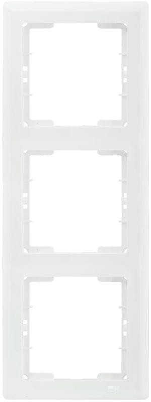  Рамка 3-м BOLERO РВ-3-ББ верт. бел. ИЭК EMB31-K01 