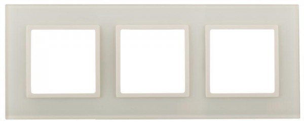  Рамка 3-м 14-5103-02 стекло Elegance сл. кость+сл. кость ЭРА Б0034507 