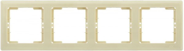  Рамка 4-м BOLERO РГ-4-БК горизонт. крем. ИЭК EMB40-K33 