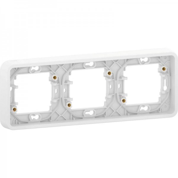  Рамка 3-м Mureva Styl горизонт. бел. IP55 SchE MUR39109 