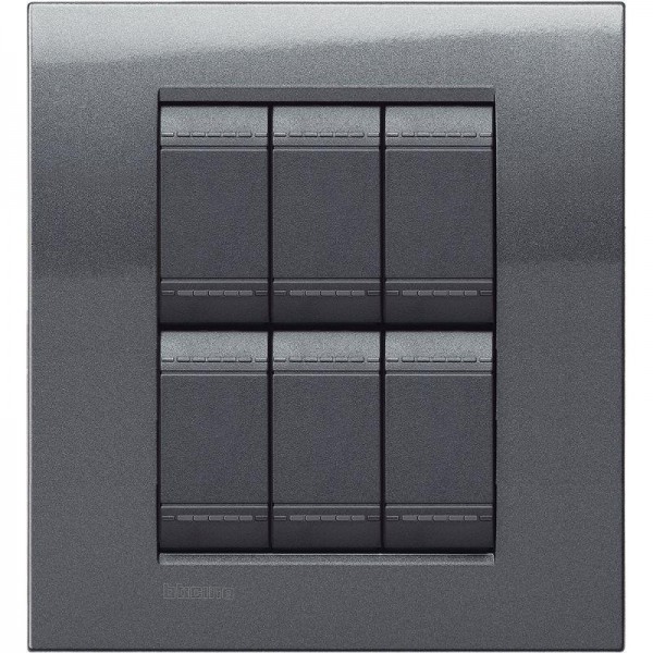  Рамка 7-м LivingLight "Сталь" Leg BTC LNA4826AC 