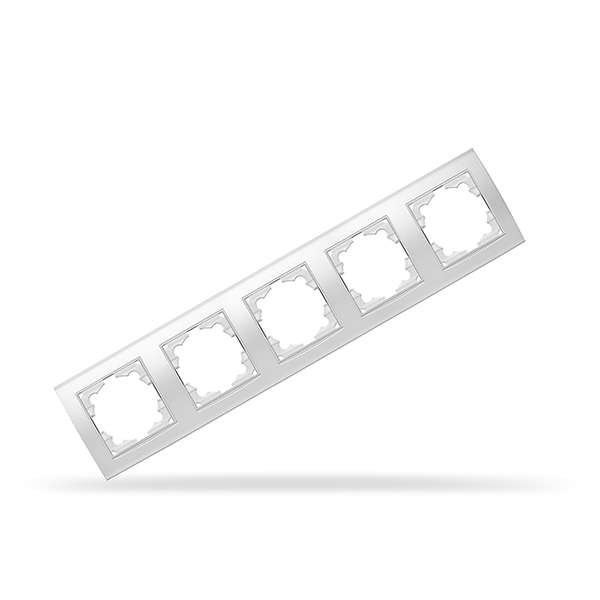  Рамка 5-м Бриллиант горизонт. бел. UNIVersal 1028 