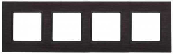  Рамка 4-м 14-5204-05 металл Elegance черный+антрацит ЭРА Б0034561 