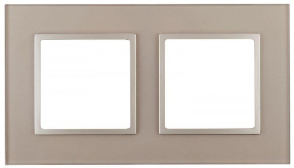  Рамка 2-м 14-5102-04 стекло Elegance шампань+шампань ЭРА Б0034491 