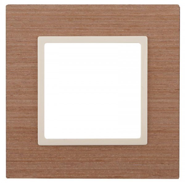  Рамка 1-м 14-5301-07 дерево Elegance ясень+сл. кость ЭРА Б0034566 