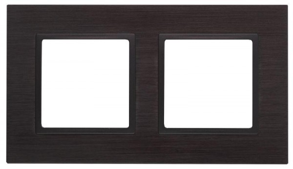  Рамка 2-м 14-5202-05 металл Elegance черный+антрацит ЭРА Б0034549 
