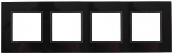  Рамка 4-м 14-5104-05 стекло Elegance черный+антрацит ЭРА Б0034528 