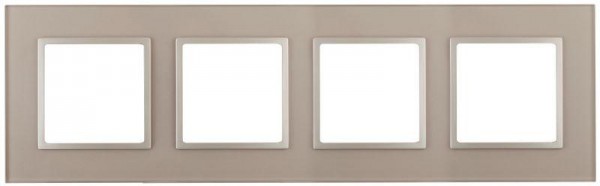  Рамка 4-м 14-5104-04 стекло Elegance шампань+шампань ЭРА Б0034527 