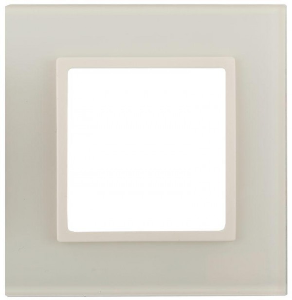 Рамка 1-м 14-5101-02 стекло Elegance сл. кость+сл. кость ЭРА Б0034471 