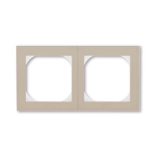  Рамка Levit 2п 55х55 для механизмов BJE кофе макиато/бел. ABB 2CHH015520A4018 