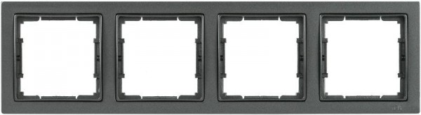  Рамка 4-м BOLERO Q1 РУ-4-БА квадрат. антрацит ИЭК EMB42-K95-Q1 
