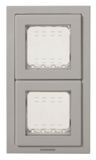  Рамка 2-м 2мод. Zenit монтажная + набор монтаж. IP55 FM сер. ABB 2CLA327200N1701 