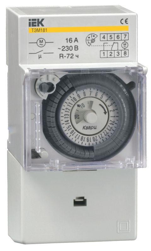  Таймер аналоговый ТЭМ-181 16А 230В на DIN-рейку IEK MTA20-16 