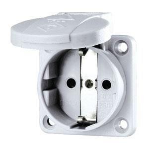  Розетка Schuko 16А 2P+E безвинт. клеммы IP54 сер. Mennekes 11010 