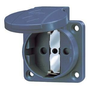  Розетка Schuko 16А 2P+E винт. клеммы IP54 син. Mennekes 11081 