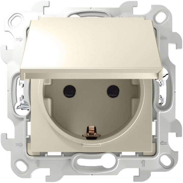  Механизм розетки 2К+З IP44 Push&Go Simon24 сл. кость 2420448-031 