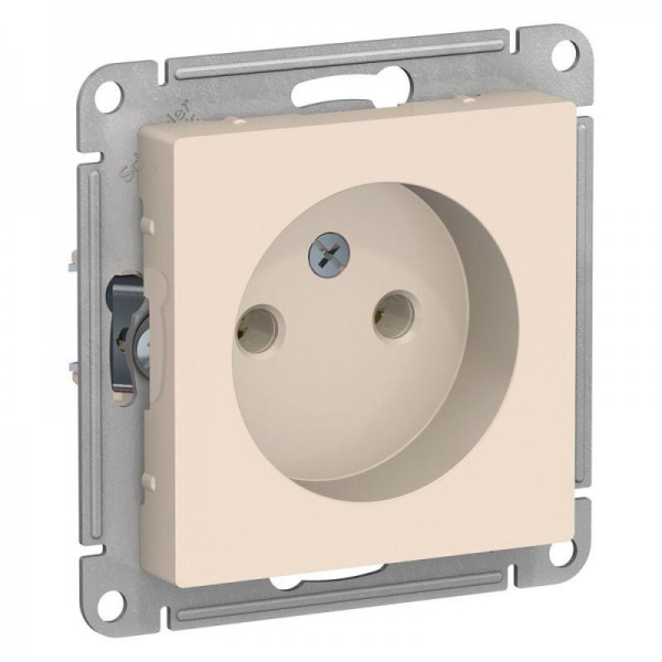  Механизм розетки 1-м СП AtlasDesign 16А без заземл. беж. SchE ATN000241 