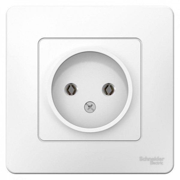  Розетка 1-м СП BLANCA 16А 250В без шторок без заземл. бел. SchE BLNRS000011 