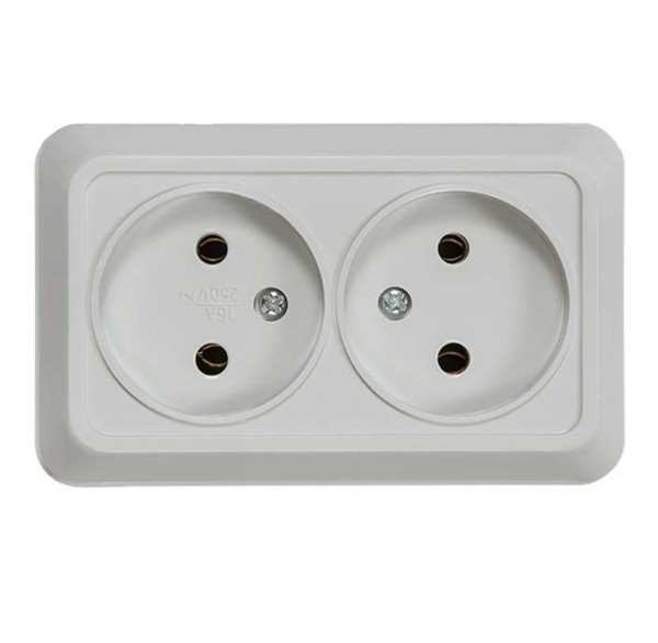  Розетка 2-м BOLLETO накл. 7102 бел. ASD / IN HOME 4680005959822 
