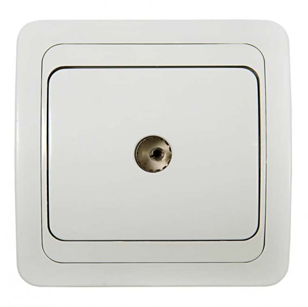  Розетка TV CLASSICO 2027 бел. ASD / IN HOME 4690612000411 
