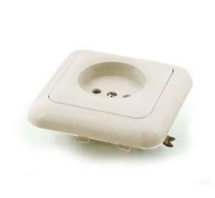  Розетка 1-м СП 10А IP20 РС10-005 БЕЛ. ЦЕРКОВЬ РС10-005 