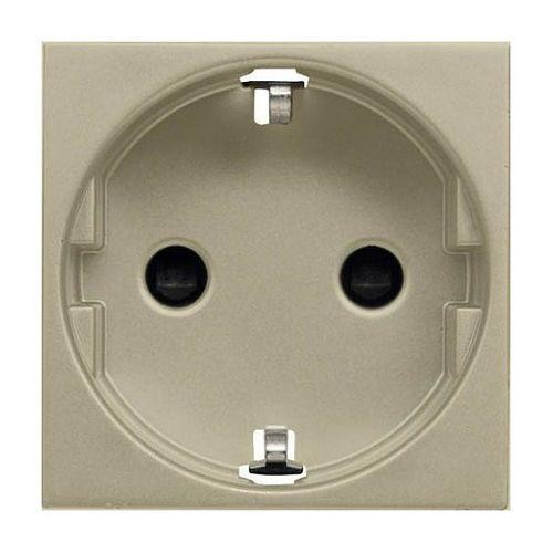  Механизм розетки Zenit 16А 250В защ. шторки с заземл. шампань ABB 2CLA228800N1901 