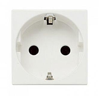  Механизм розетки Zenit 16А 250В с заземл. бел. ABB 2CLA228860N1101 