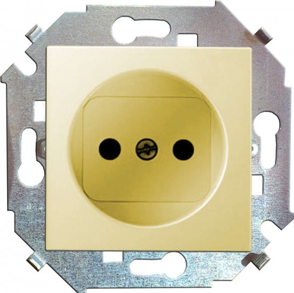  Механизм розетки 1-м СП Simon15 16А IP20 защ. шторки без заземл. сл. кость Simon 1591444-031 