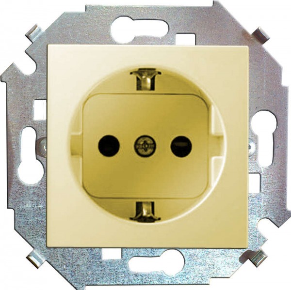  Механизм розетки 1-м СП Simon15 с заземл. сл. кость Simon 1591432-031 