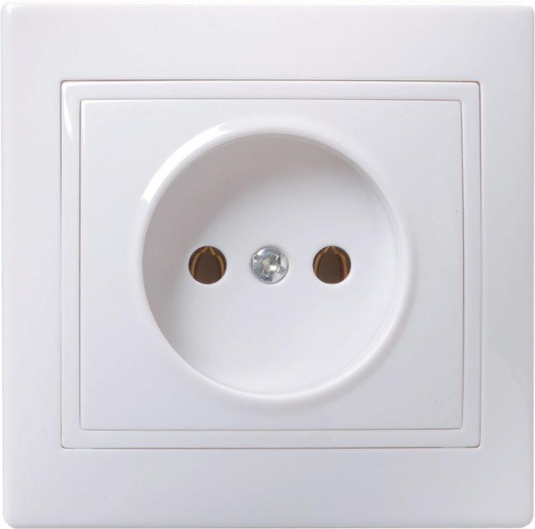  Розетка 1-м СП Кварта 10А IP20 без заземл. бел. ИЭК ERK13-K01-10-DM 