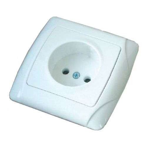  Розетка 1-м СП Маргарита 16А IP20 бел. Universal М0022 