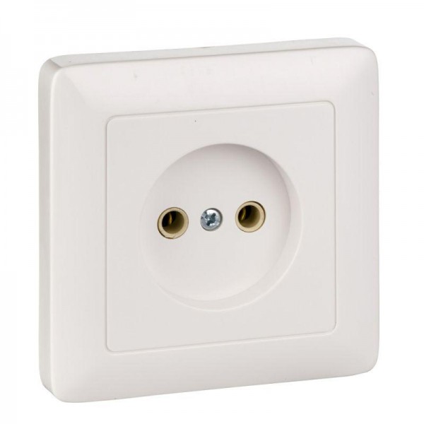  Розетка 1-м СП Хит 10А IP20 без заземл. бел. SchE RS10-132-B 
